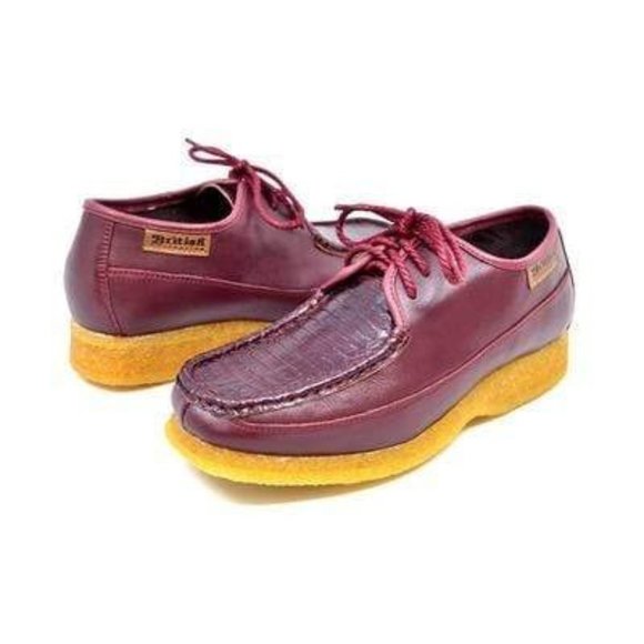 British Walkers Crown 2 Men´s Burgundy Premium Snake...